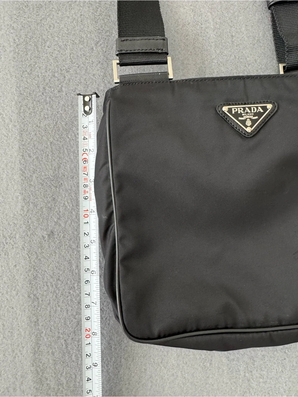 Prada Black Nylon Crossbody Messenger Bag